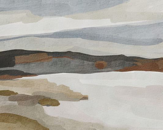 Abstract Mountain Range Wall Mural