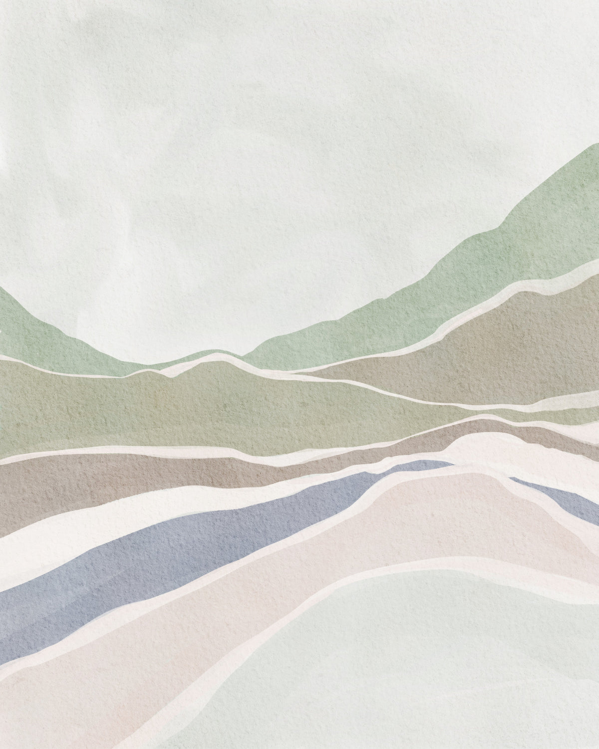 Soft Hills Wall Mural