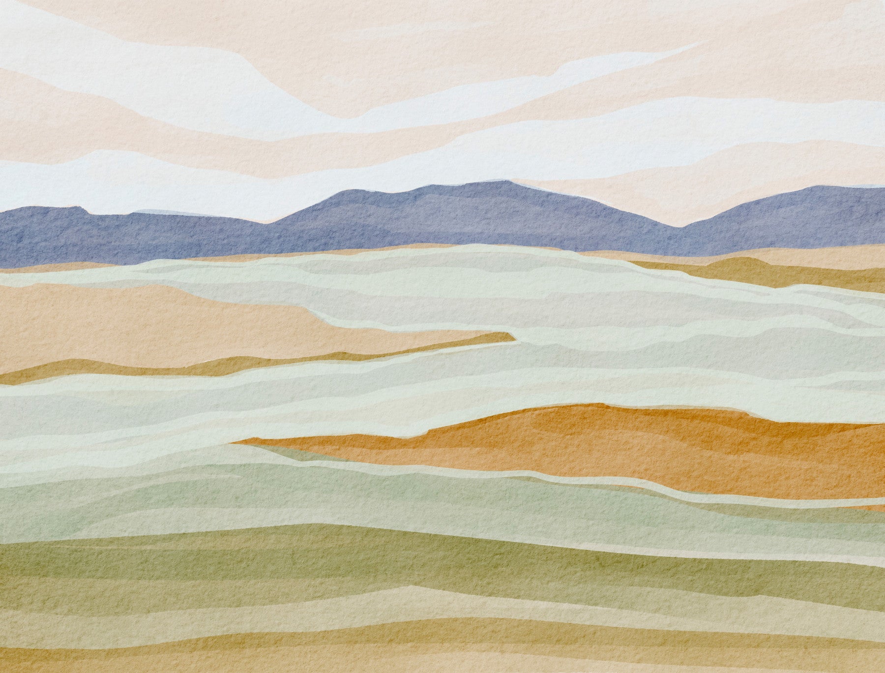 Landscapes view Wall Mural in your room — zoomed