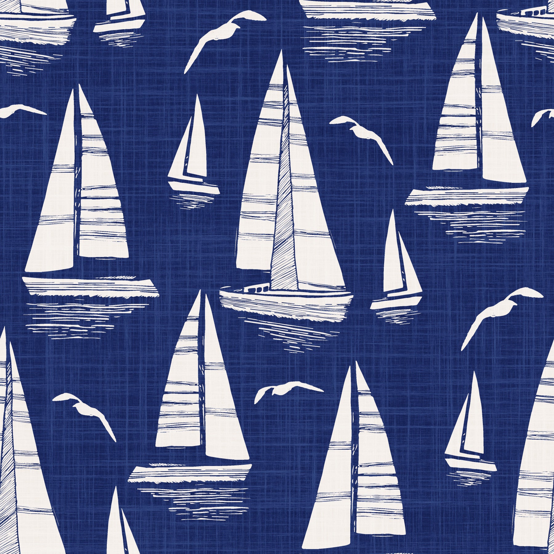 Living room nautical wallpaper

