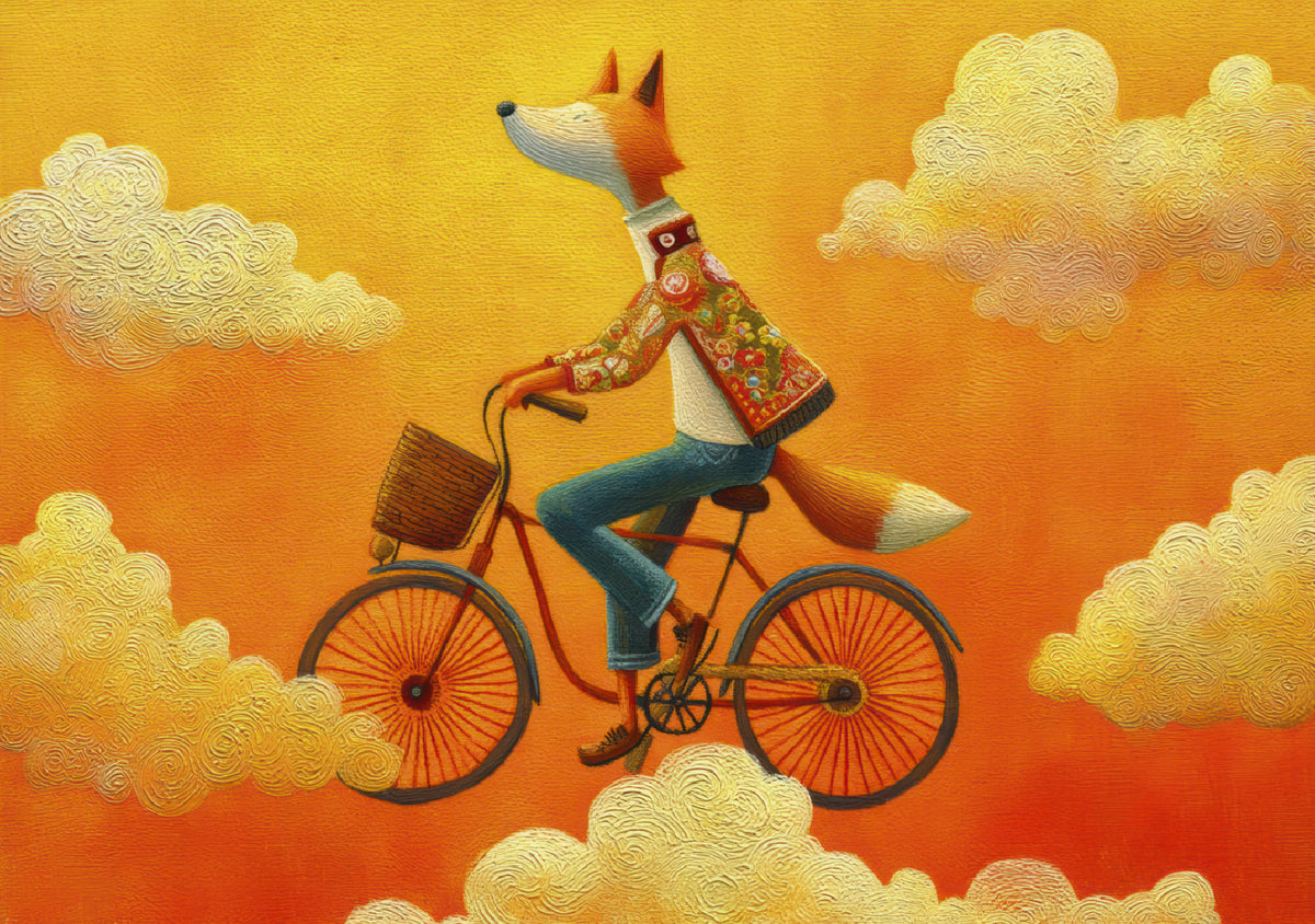 Fox's Aerial Adventure Wall Mural in your room