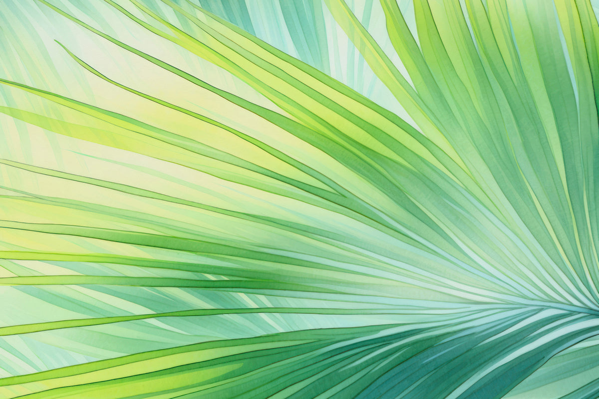 Tropical Green Oasis Wall Mural