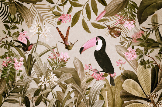 Enchanted Jungle Oasis Wall Mural