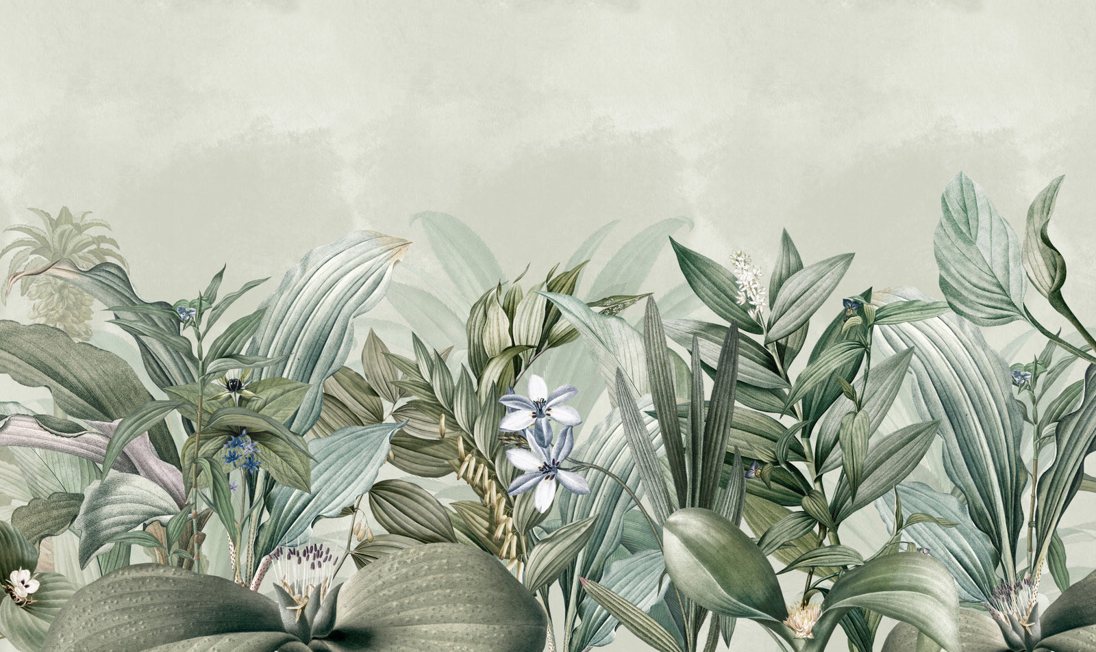 Serene Botanical Garden 1 Wall Mural