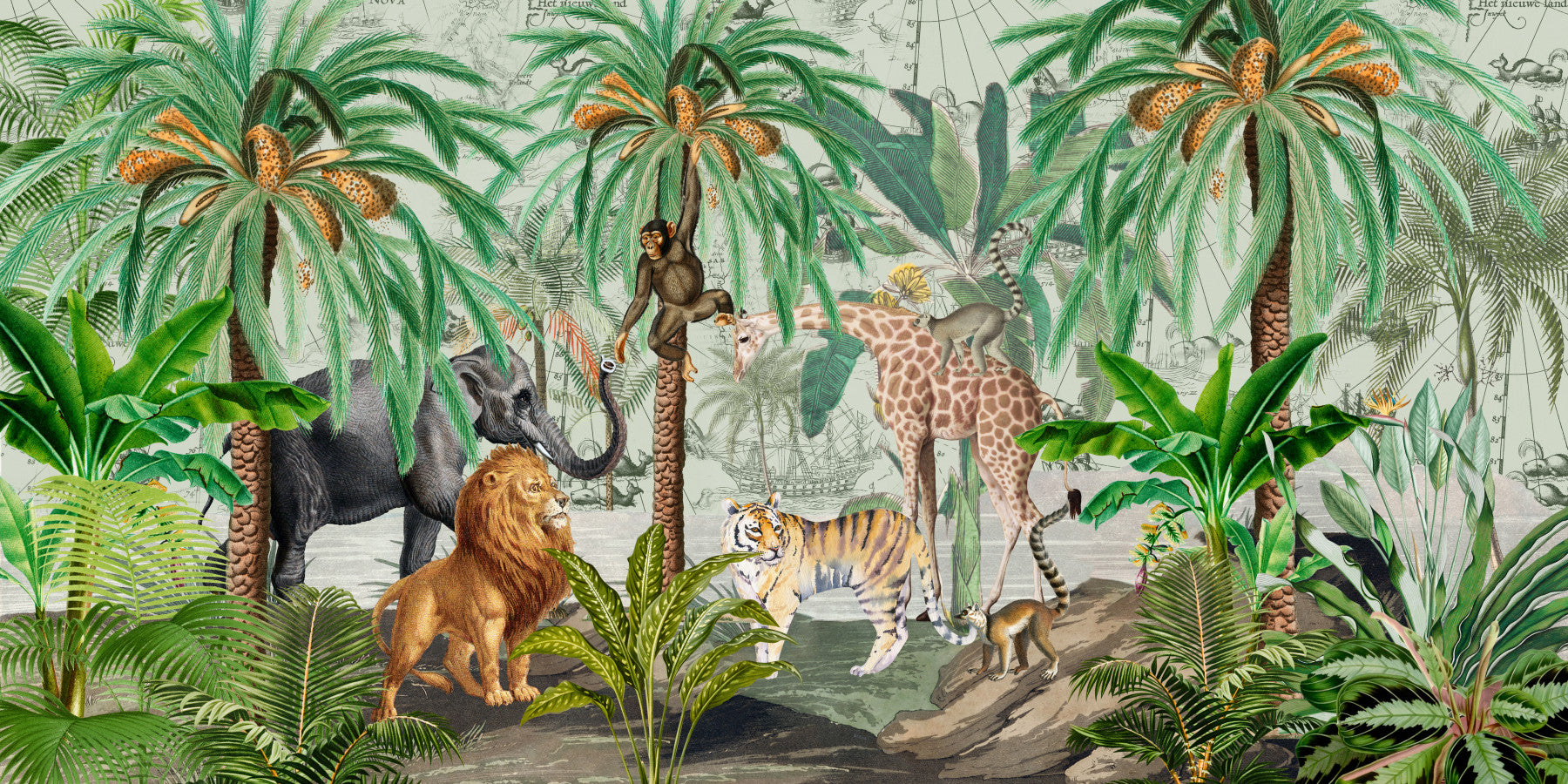 Exotic Eden: A Tropical Tapestry Wall Mural