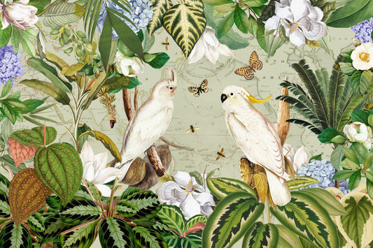 Botanical Explorers Wall Mural