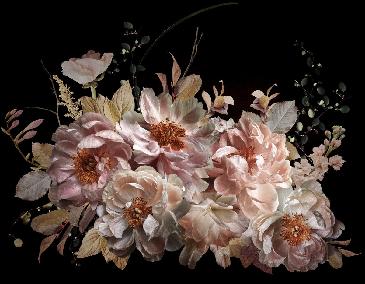 Midnight Garden Wall Mural in your room — zoomed