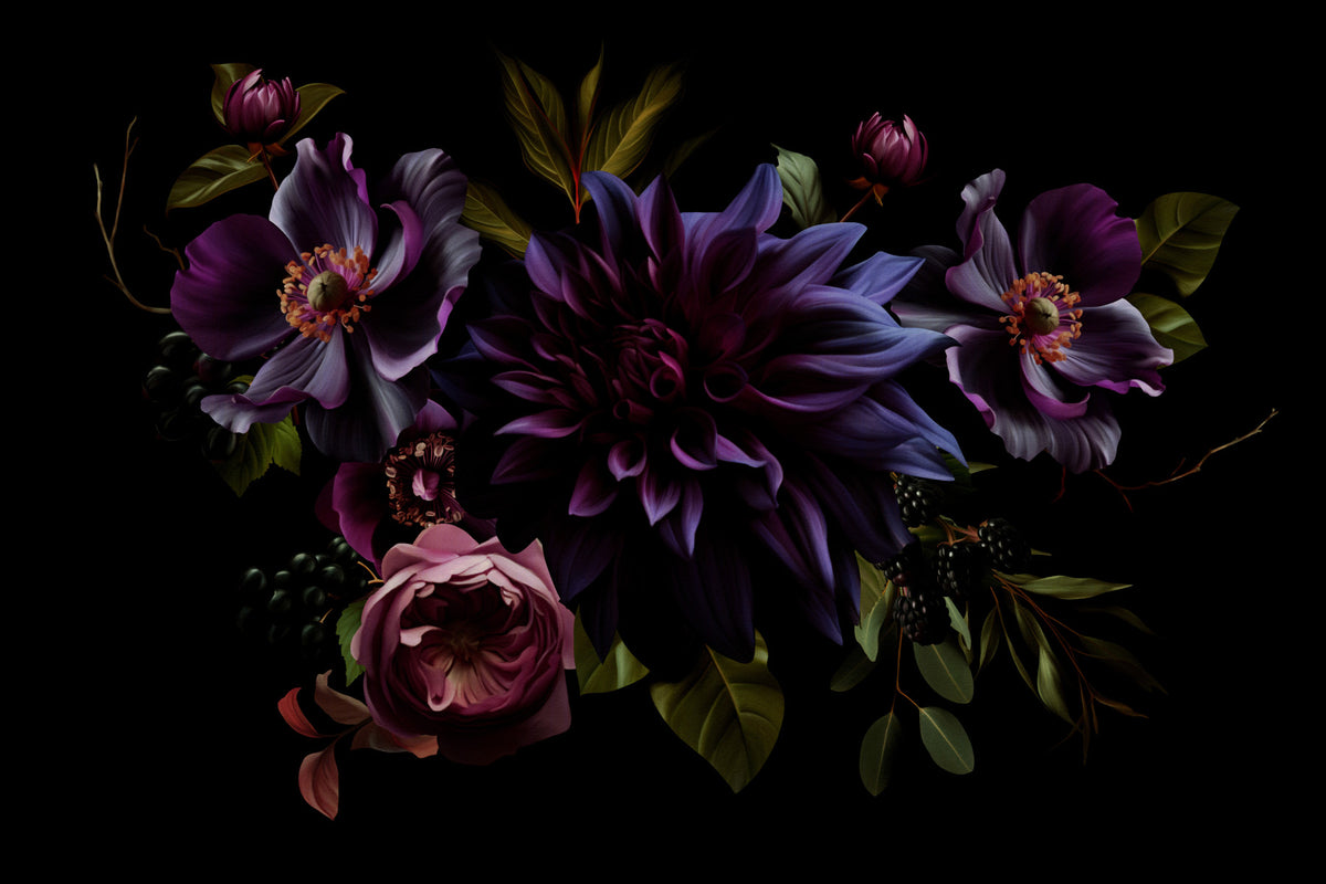 Nocturne Garden Wall Mural