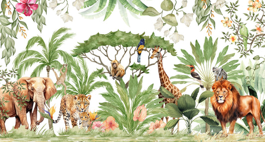 Wild Watercolor Wonders Wall Mural