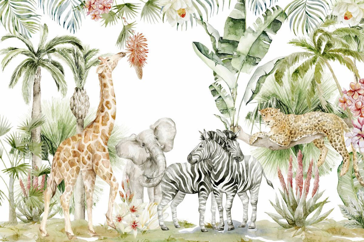 Whispers of the Wild Wall Mural in your room — zoomed