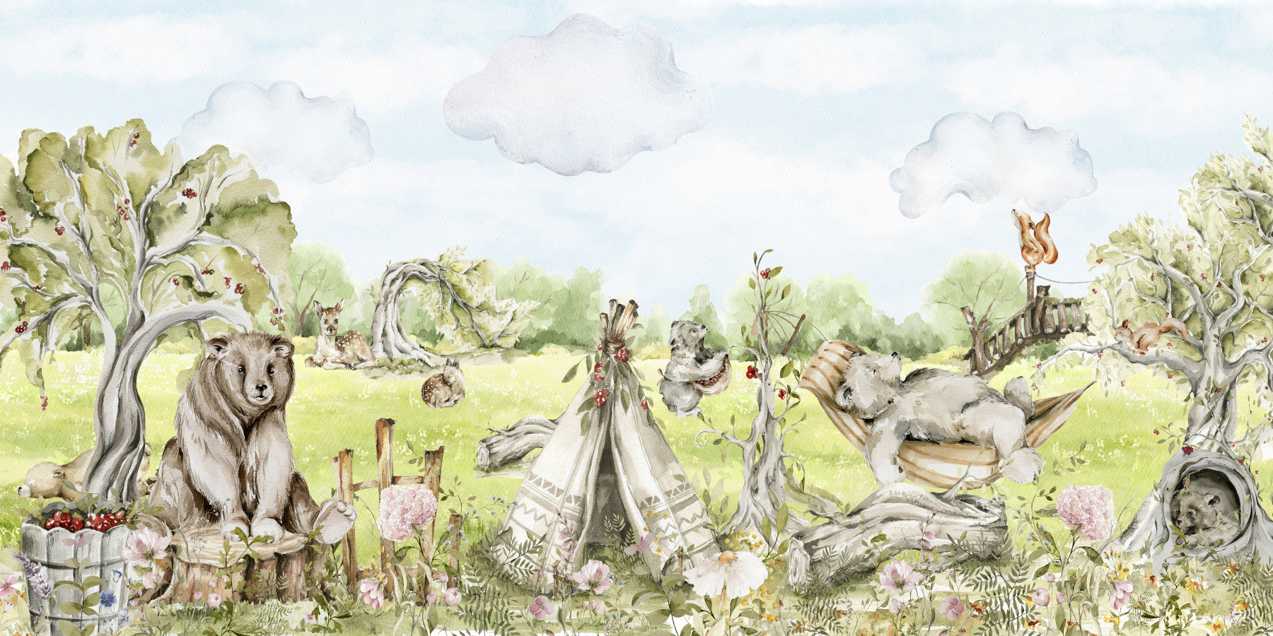 Whispers of the Woodland Wall Mural