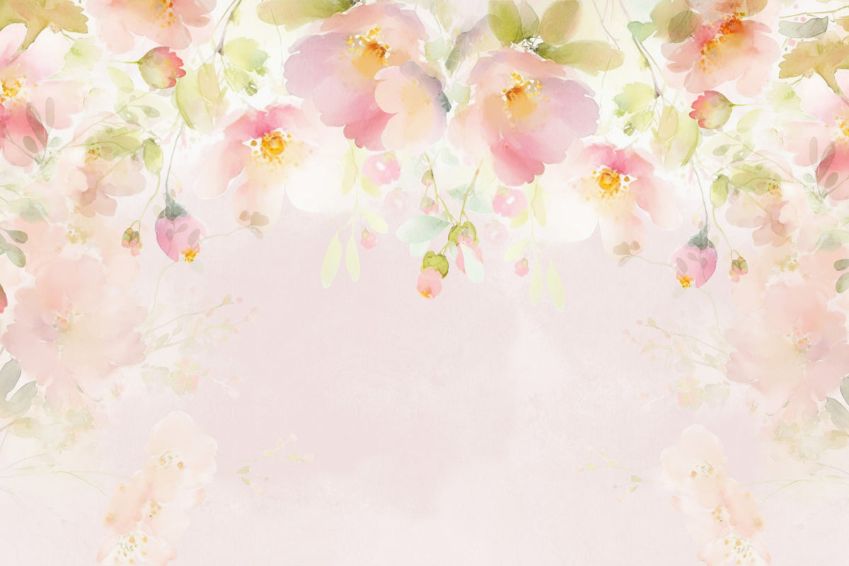 Pink Paradise Wall Mural in your room — zoomed