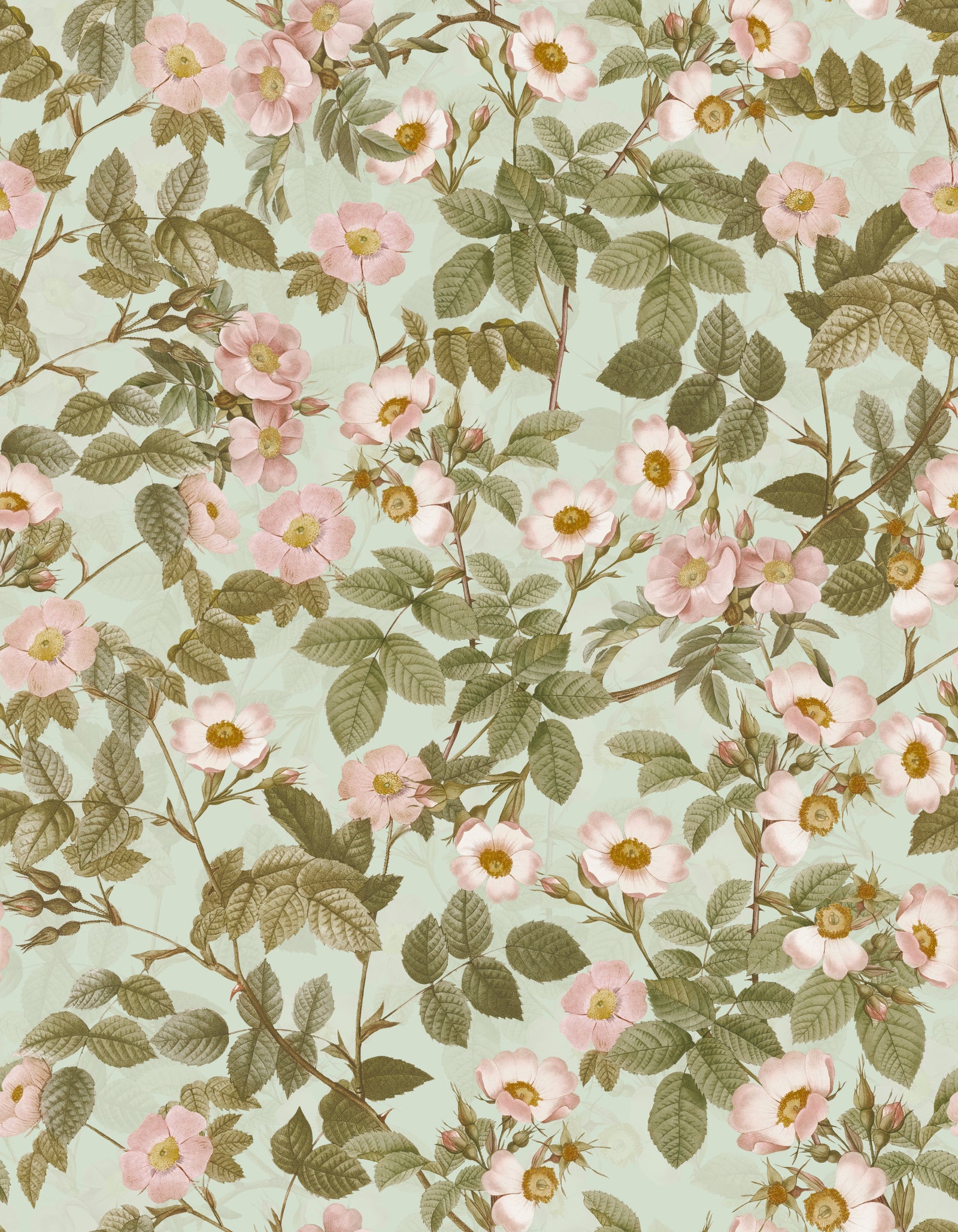 Vintage Rose Garden 1 Wallpaper⁠
