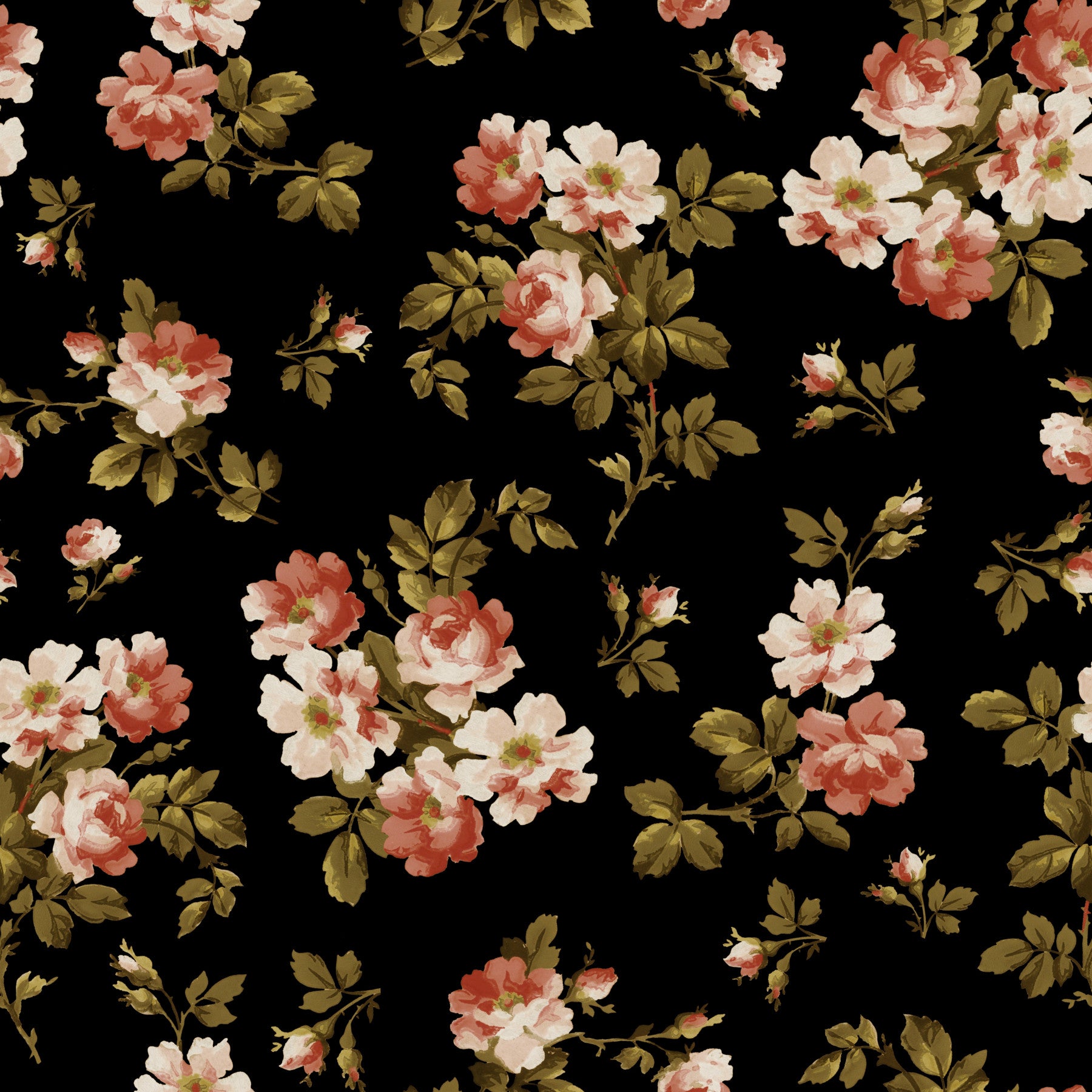 Vintage Rose Garden 2 Wallpaper⁠