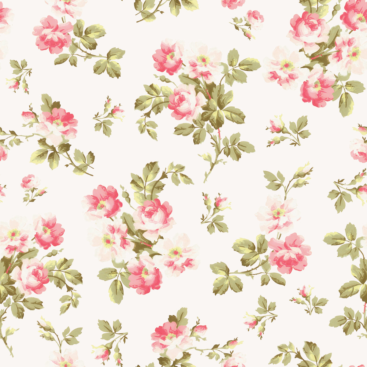Romantic Rose Garden Wallpaper⁠