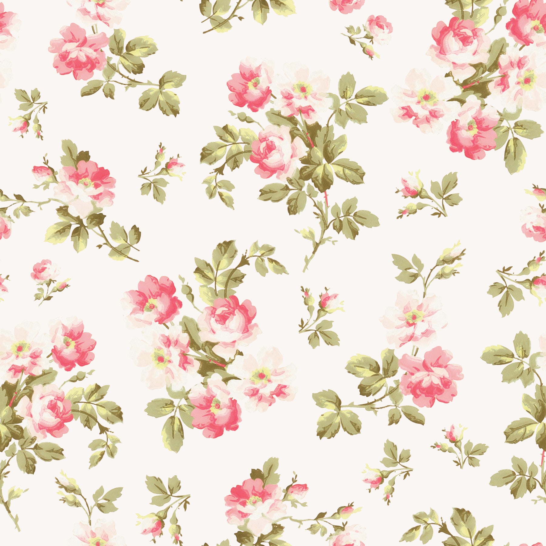 Romantic Rose Garden Wallpaper⁠ in your room — zoomed