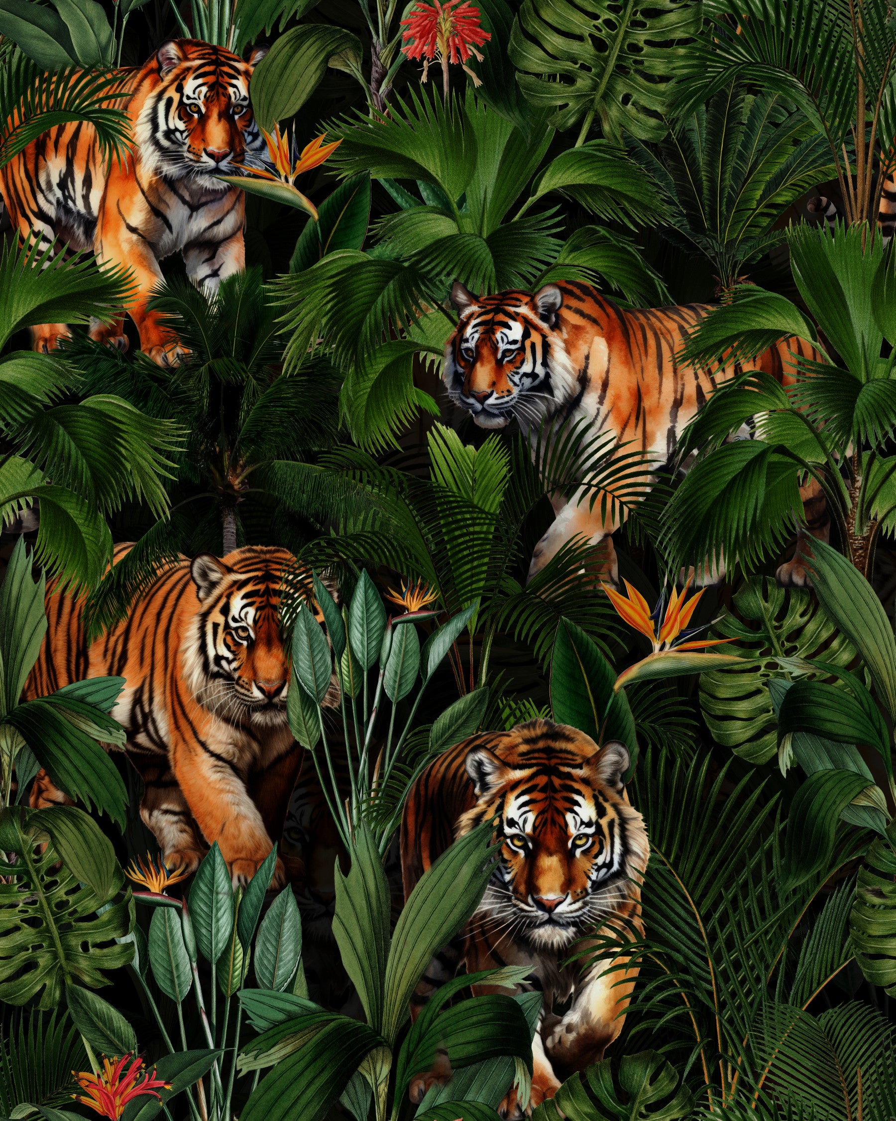 Tiger in Paradise Wallpaper⁠