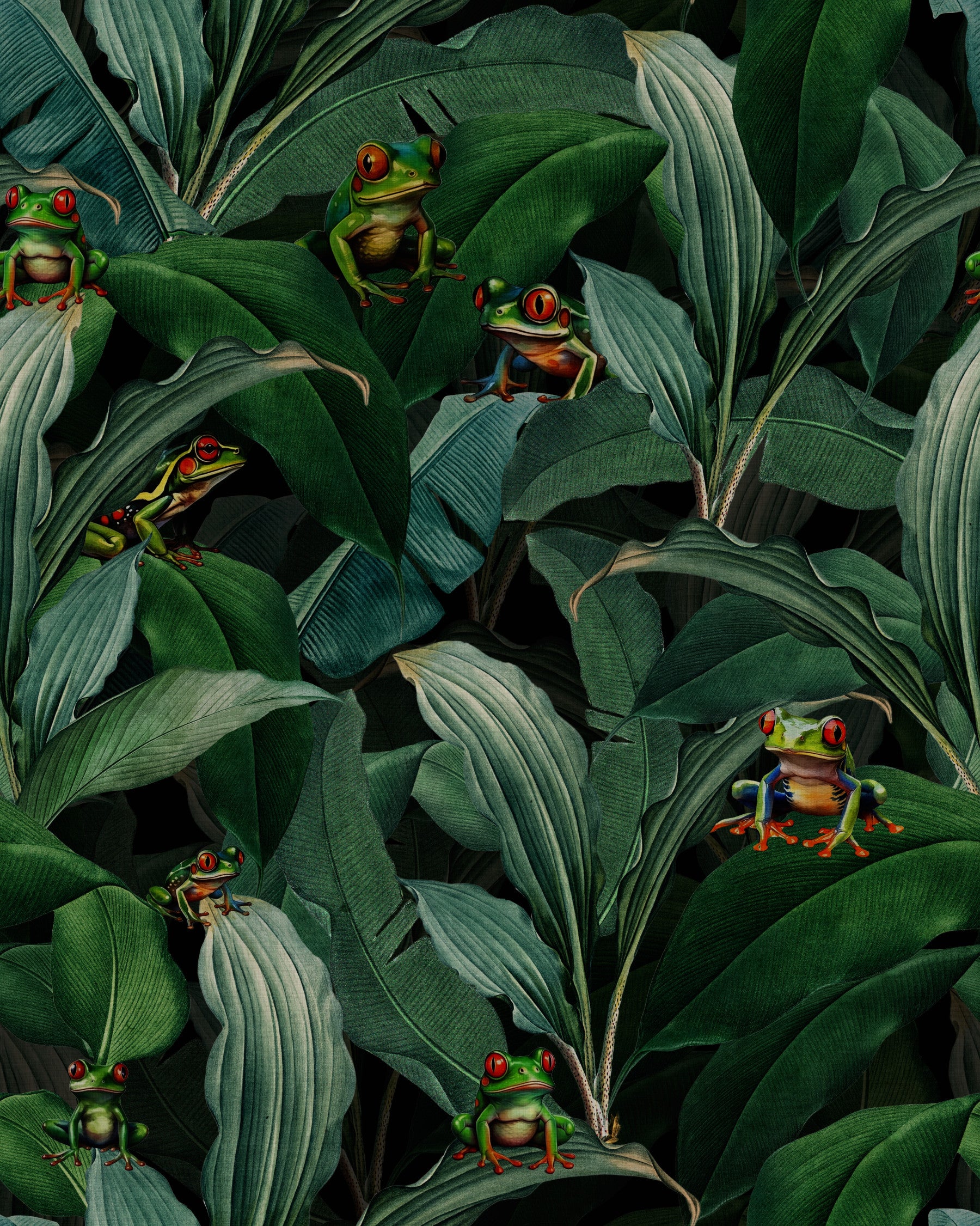 Emerald Eyes in the Jungle Wallpaper⁠