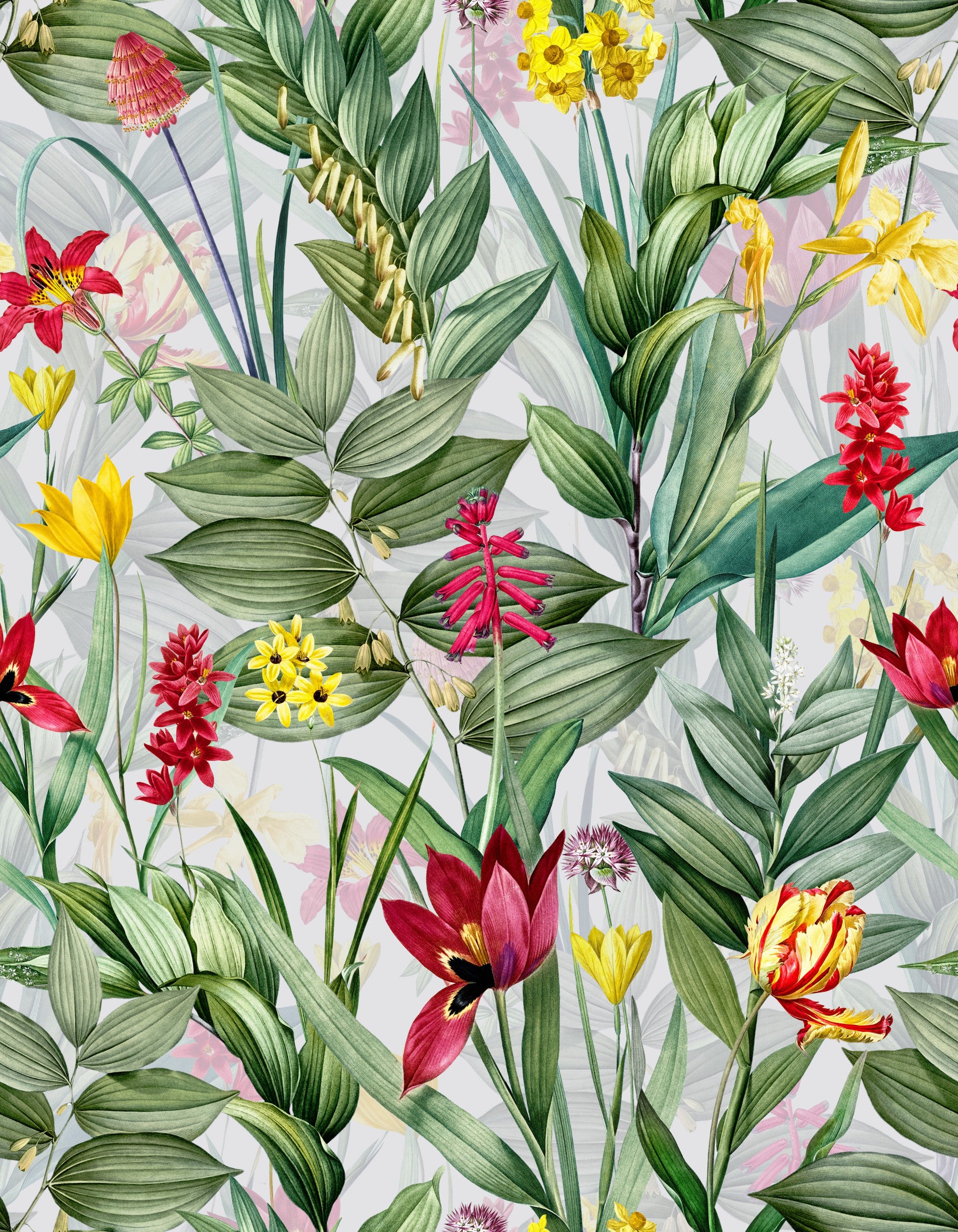 Vibrant Garden Bloom Wallpaper⁠