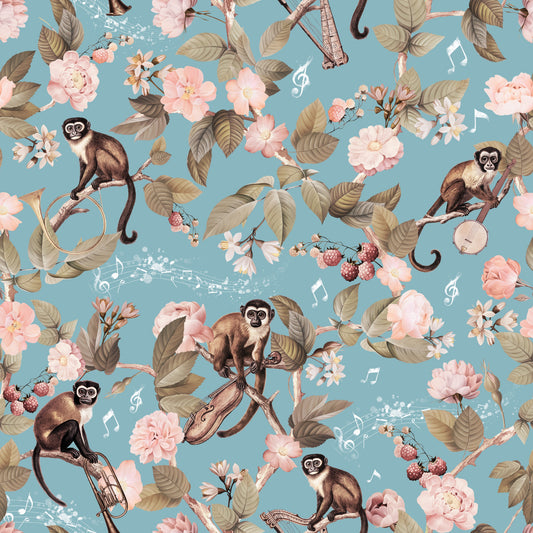 Monkeys & Melodies Wallpaper⁠