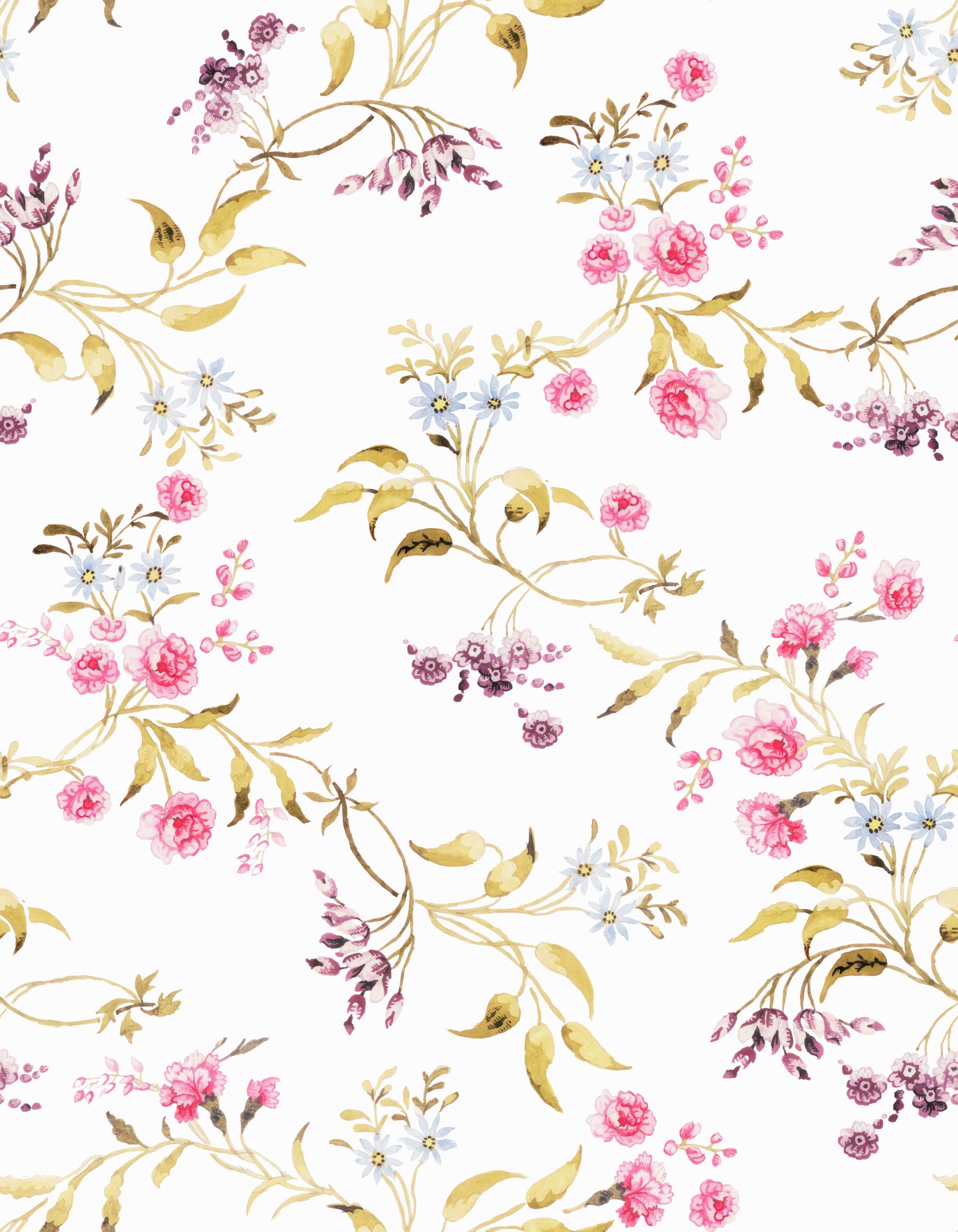 Vintage Rose Garden 4 Wallpaper⁠ in your room — zoomed