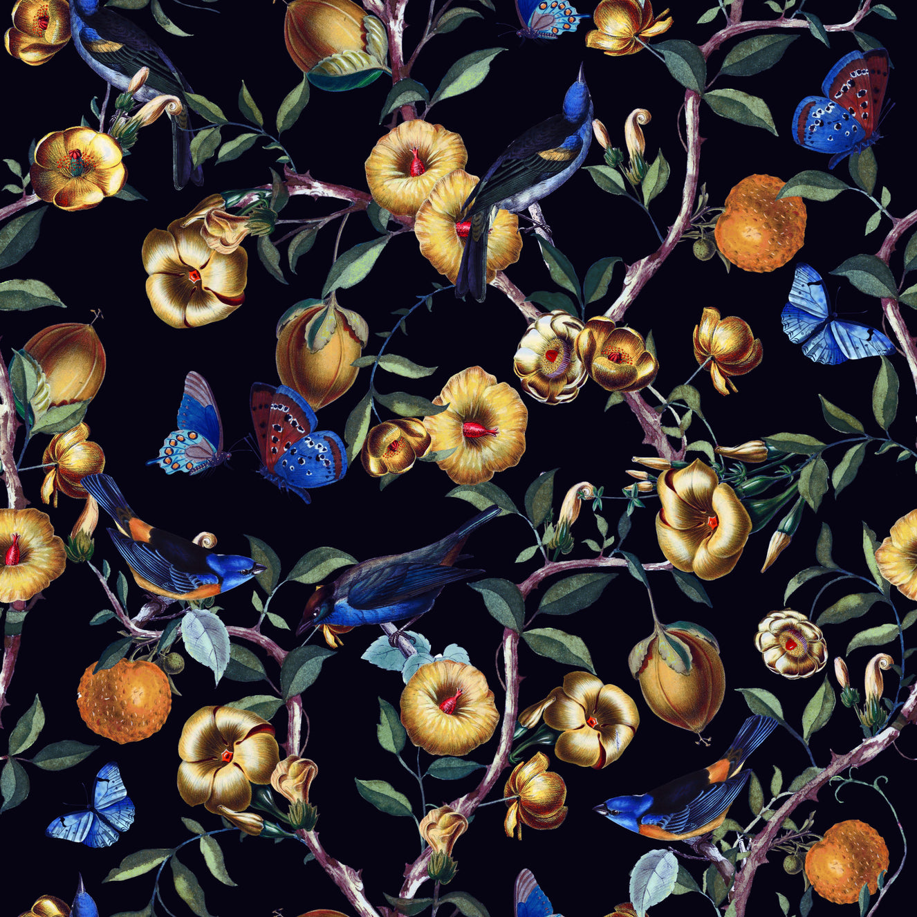 Nocturnal Garden Wallpaper⁠