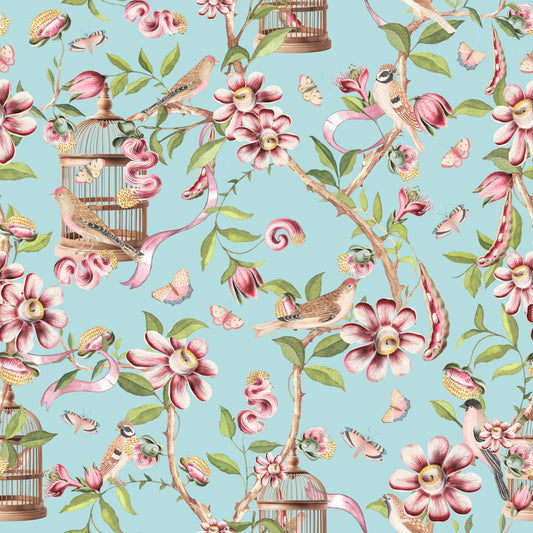 Enchanted Garden Birds Wallpaper⁠