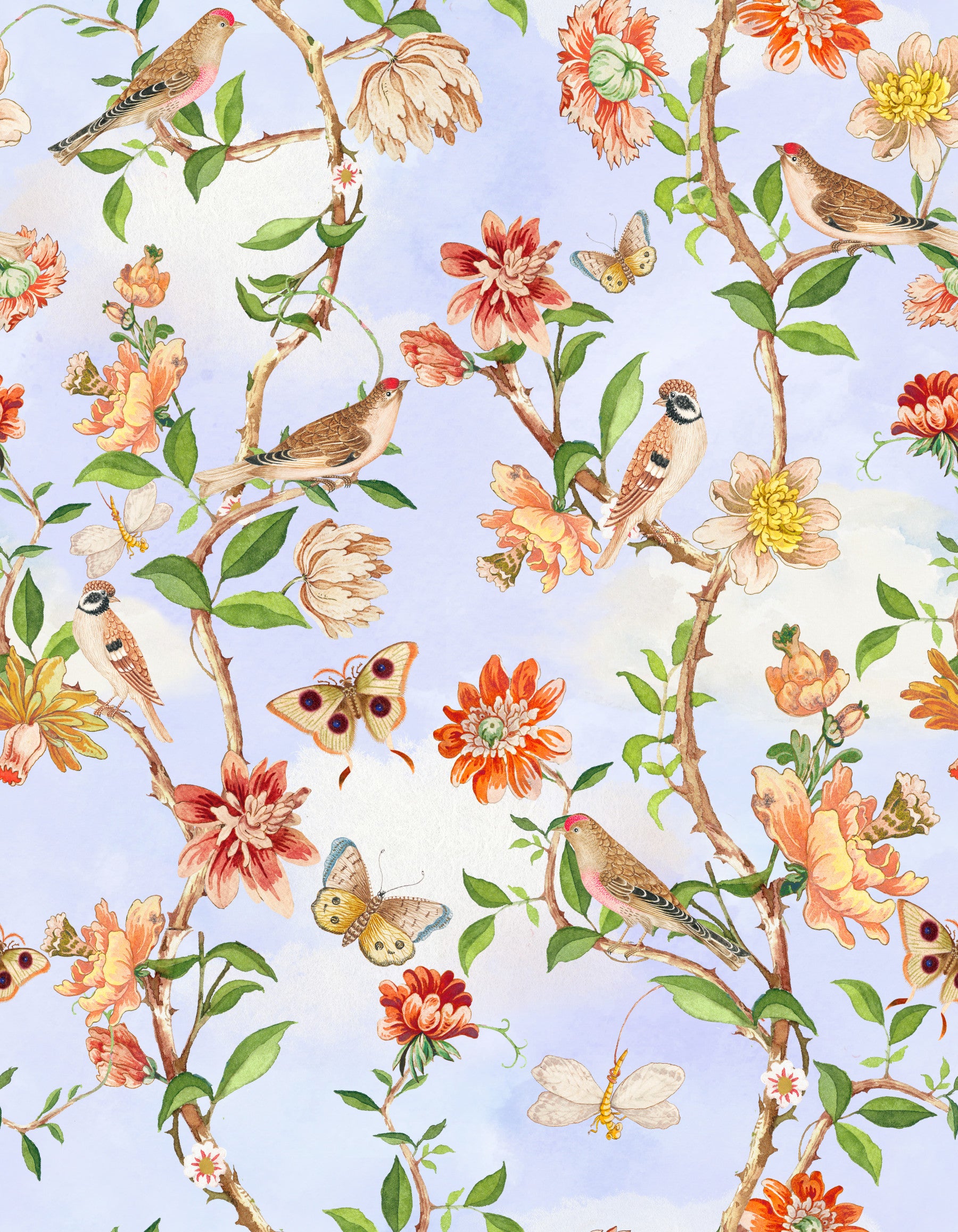 Enchanted Garden Birds 2 Wallpaper⁠