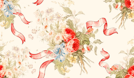 Whimsical Rose Garden Wallpaper⁠