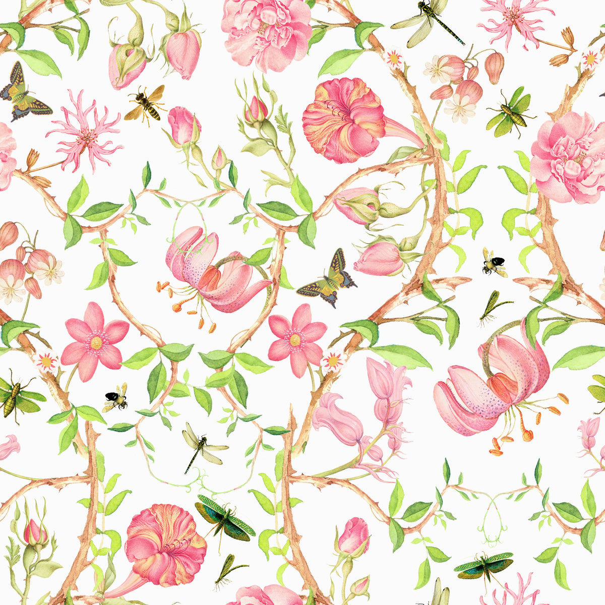 Pink Paradise Bloom Wallpaper⁠