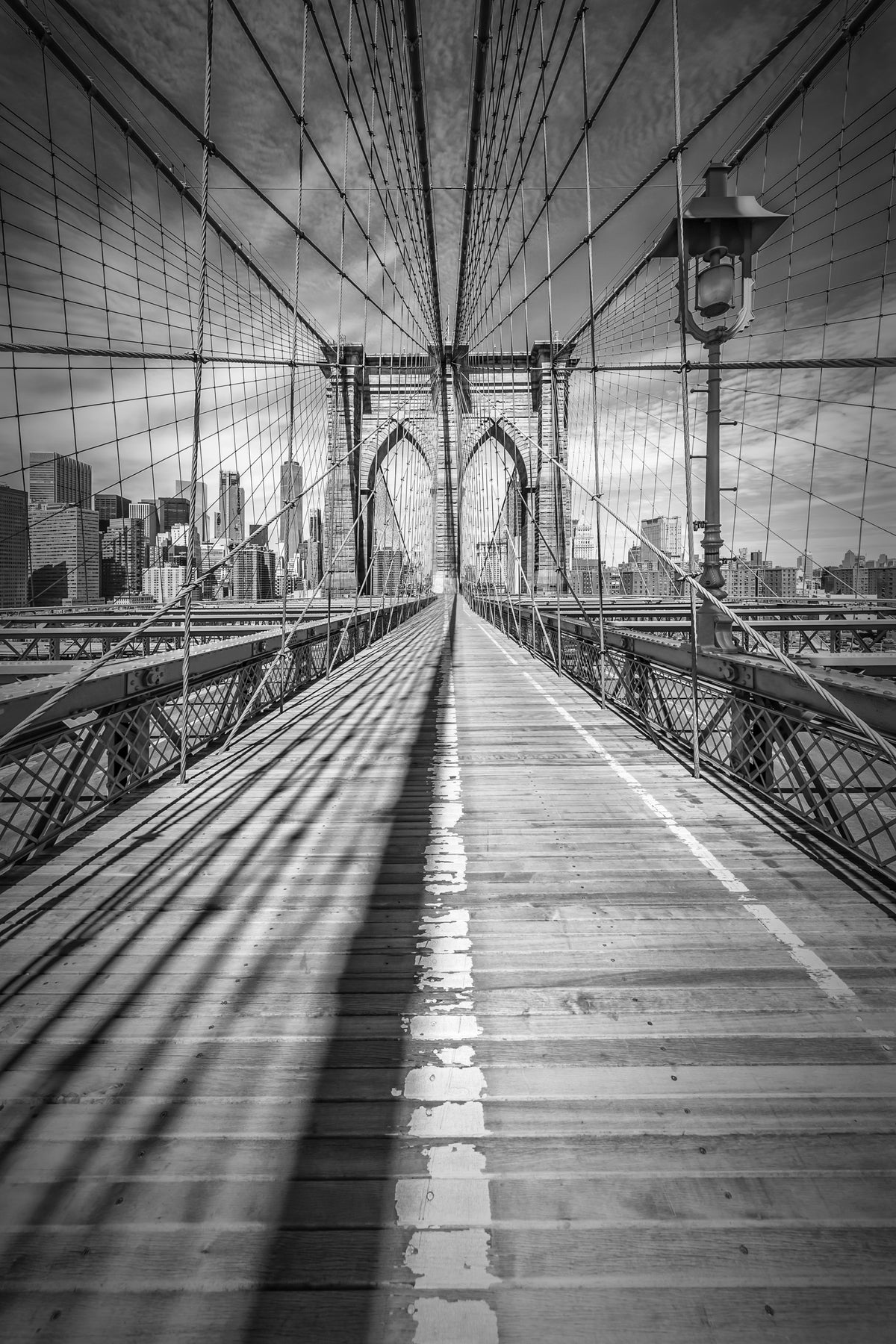 NEW YORK CITY Brooklyn Bridge Wall Mural in your room — zoomed