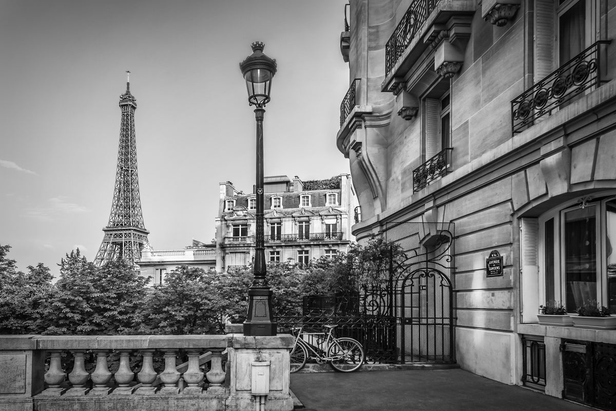 Parisian Charm | monochrome Wall Mural in your room