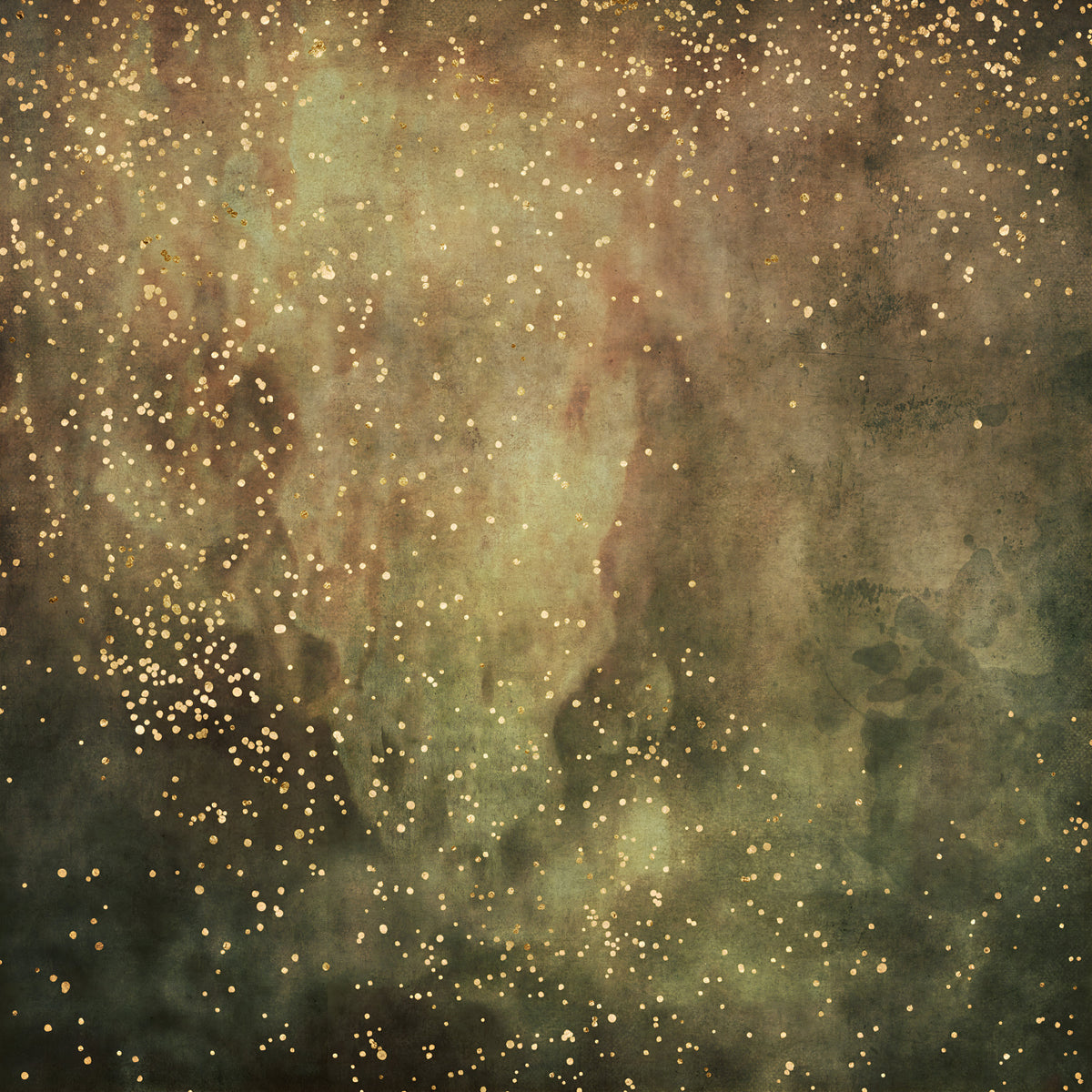 Olive Galaxy Wall Mural