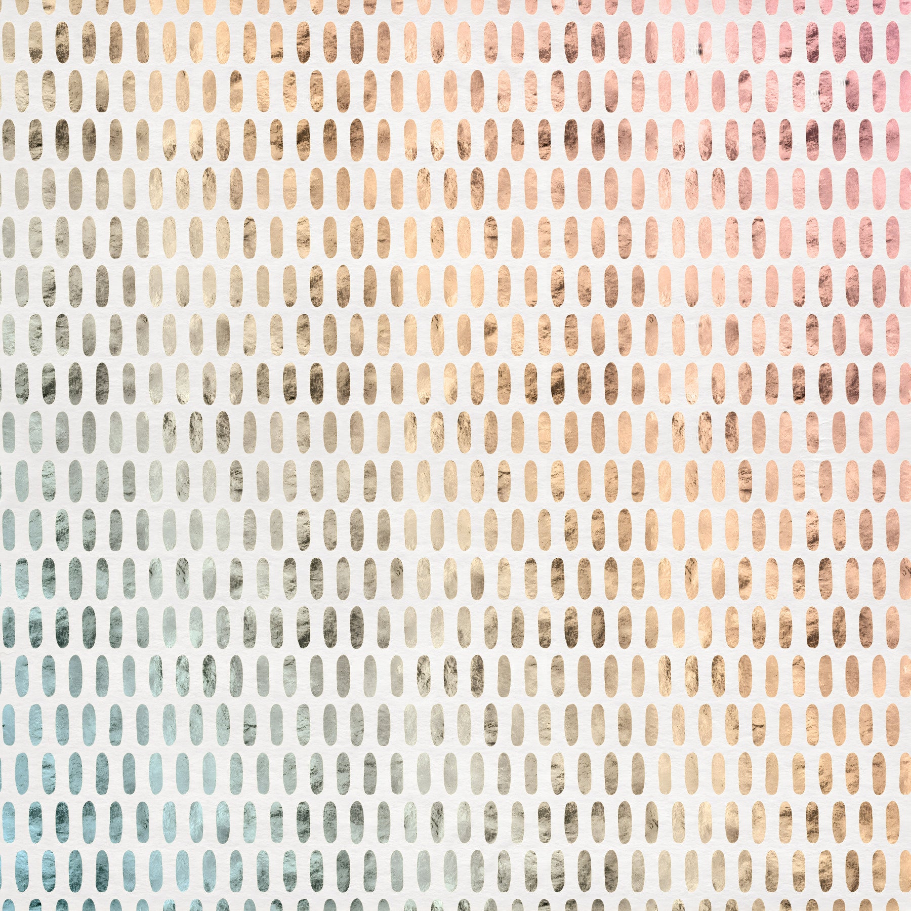 Iridescent Ovals on Soft White Wall Mural with floating ovals.

