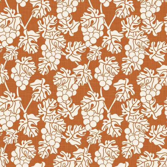 Mediterranean Vineyard terracotta Wallpaper⁠