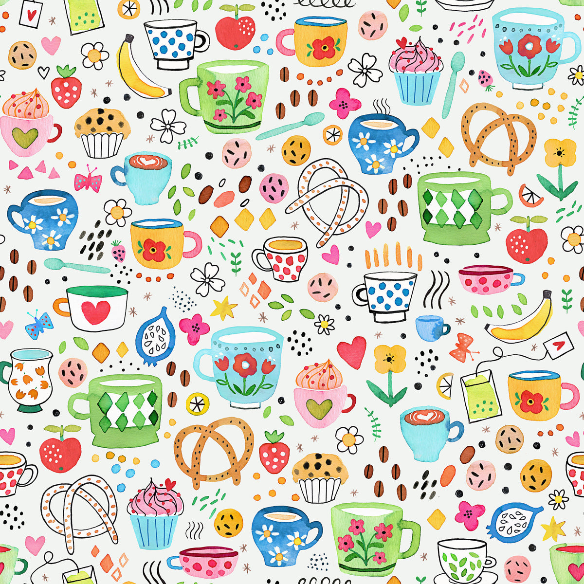 Vintage Kitchen Food Restaurant Wallpaper⁠ in your room — zoomed