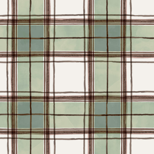 Watercolor Classic Geometric Stripes Wallpaper⁠