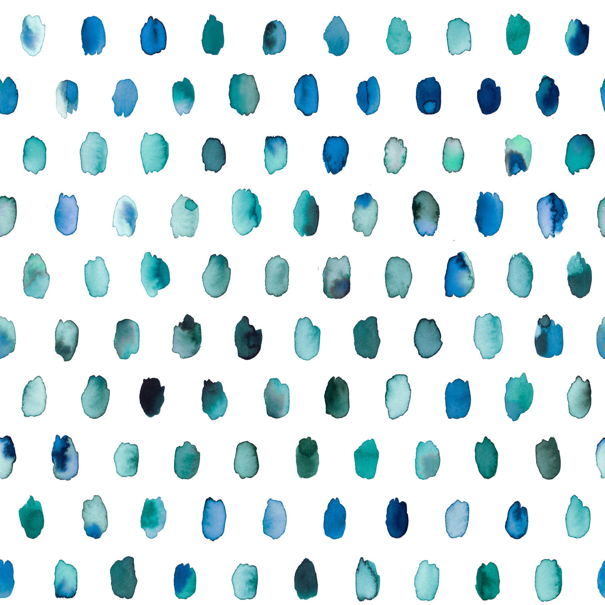 Watercolor Dots Palette Blue Wallpaper⁠