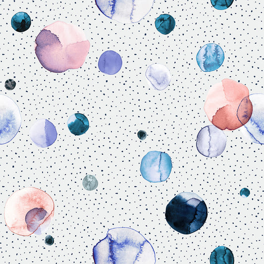 Watercolor Dots Space Speckled Soft Wallpaper⁠
