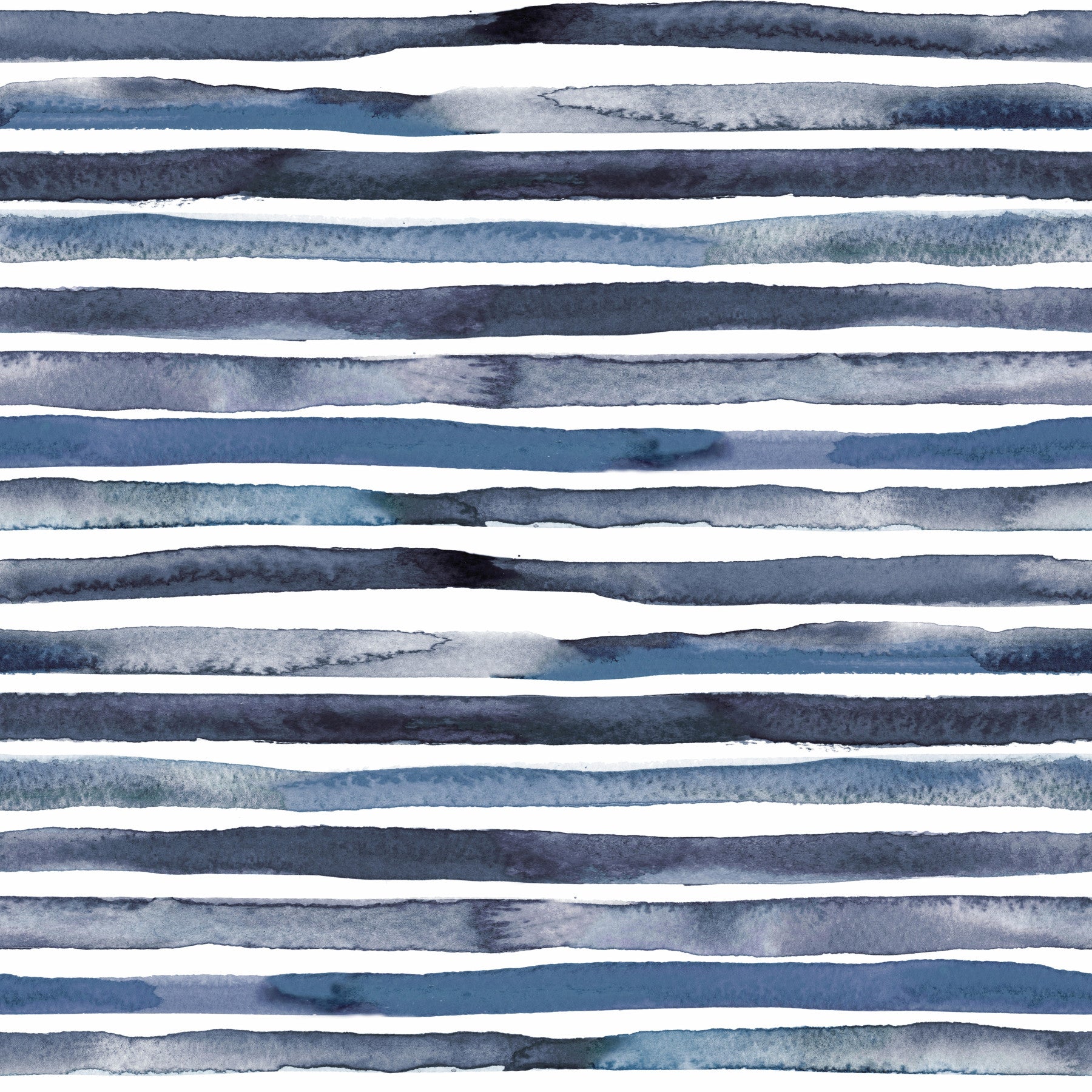 Watercolor Geometric Stripes Soft Blue Wallpaper with alternating stripes.

