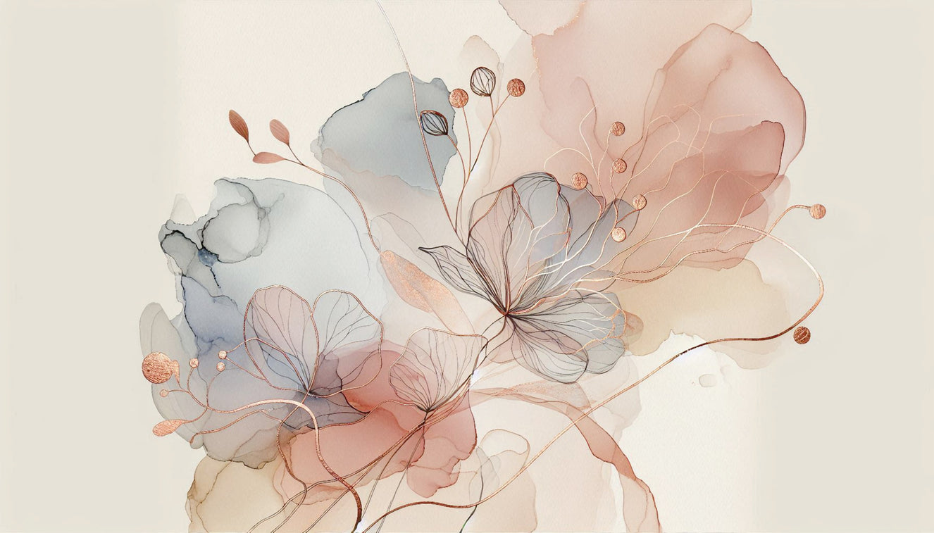 Blush Botanical Dream Wall Mural