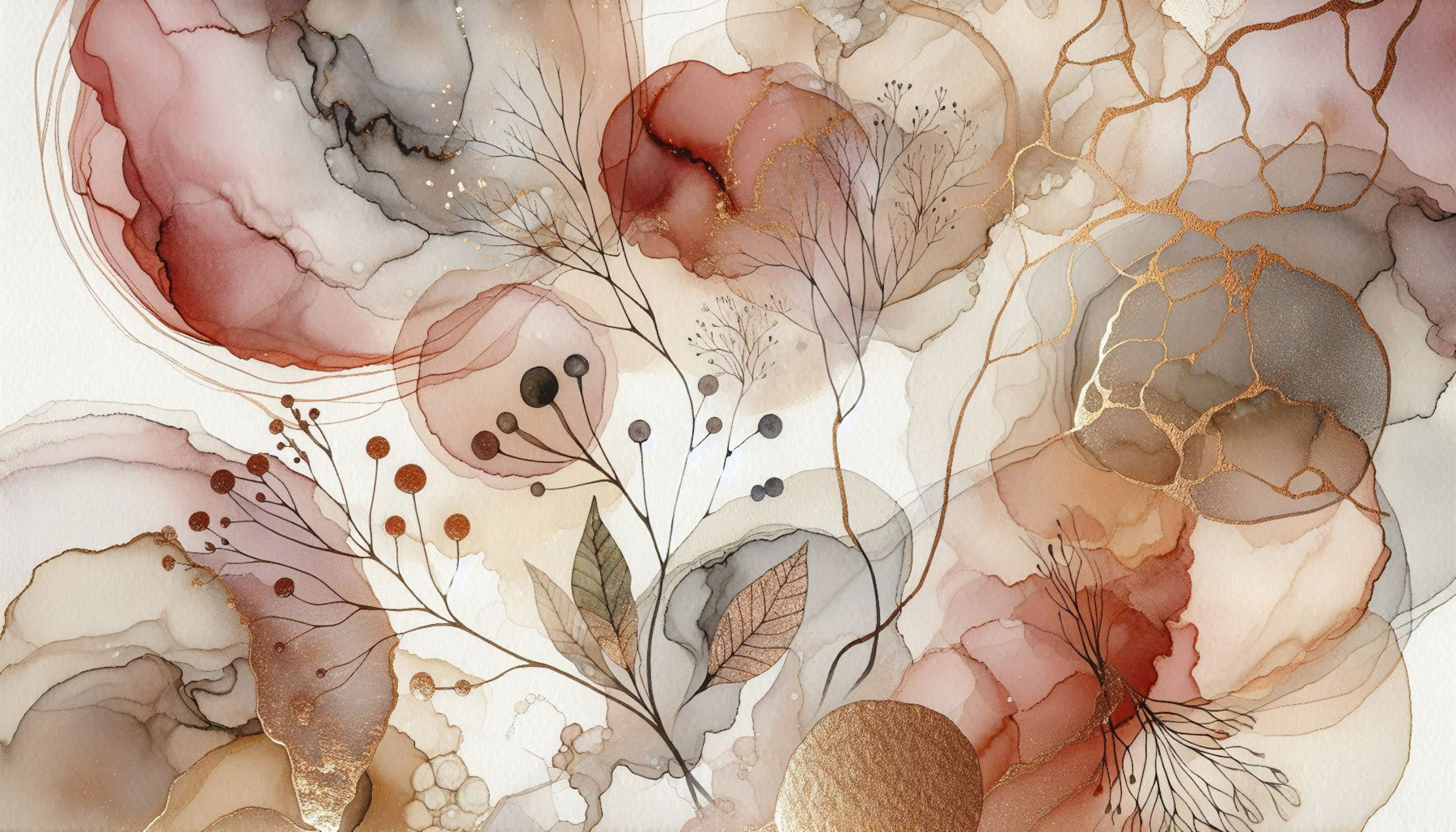 Natures Grace Wall Mural in your room — zoomed