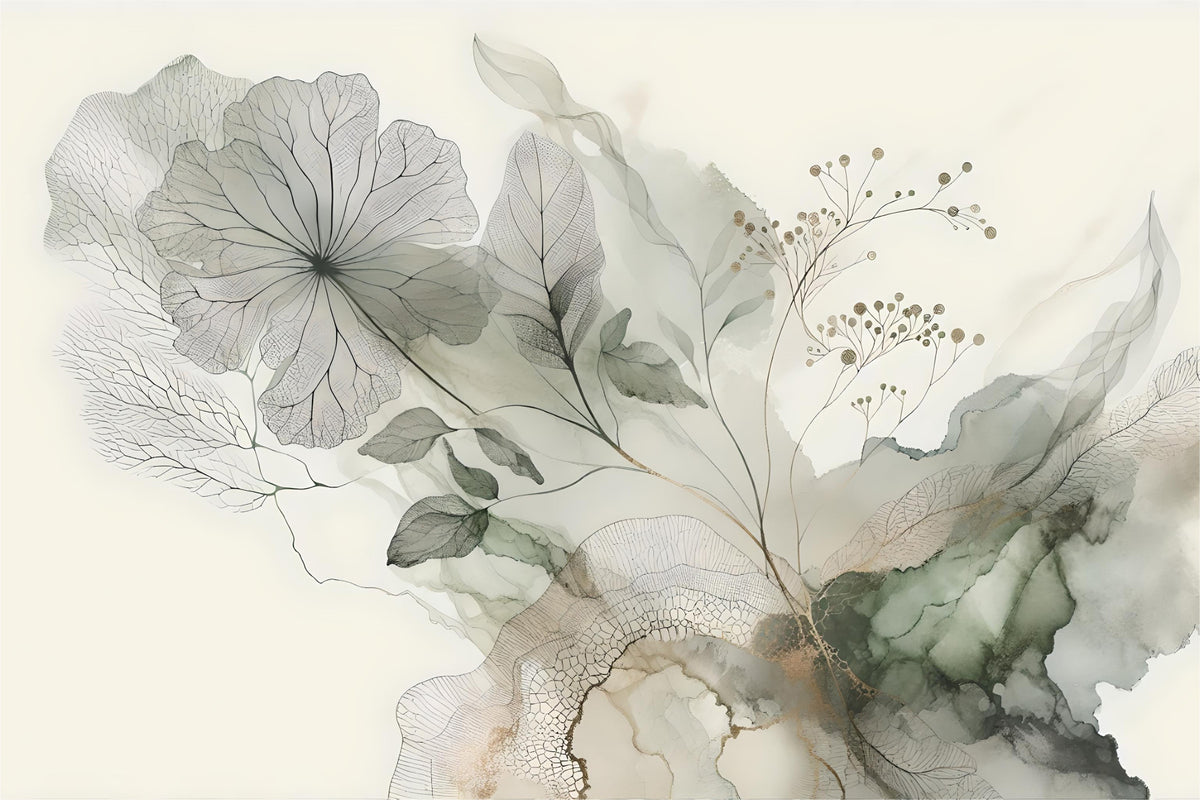 Tranquil Tones Wall Mural in your room — zoomed
