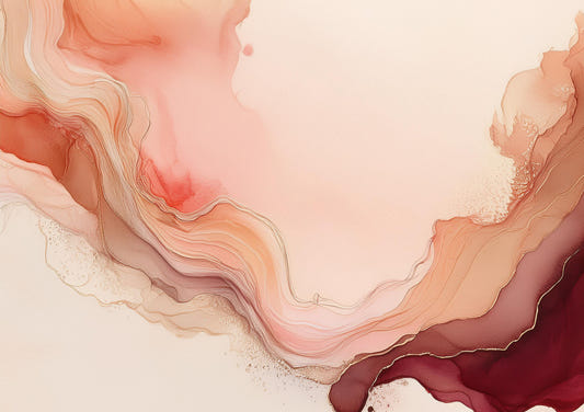 Flowing Coral Dreams Wall Mural