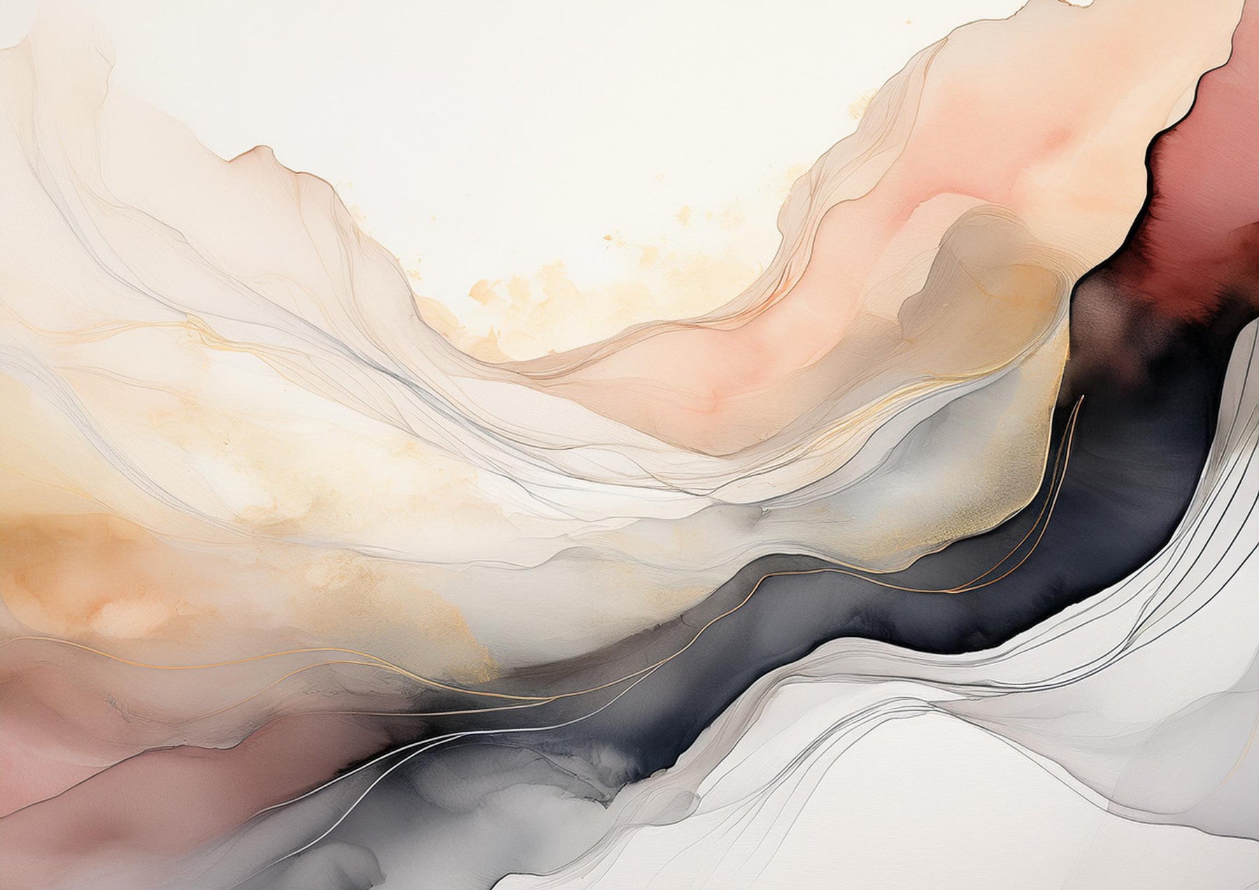 Ethereal Veil Wall Mural in your room — zoomed