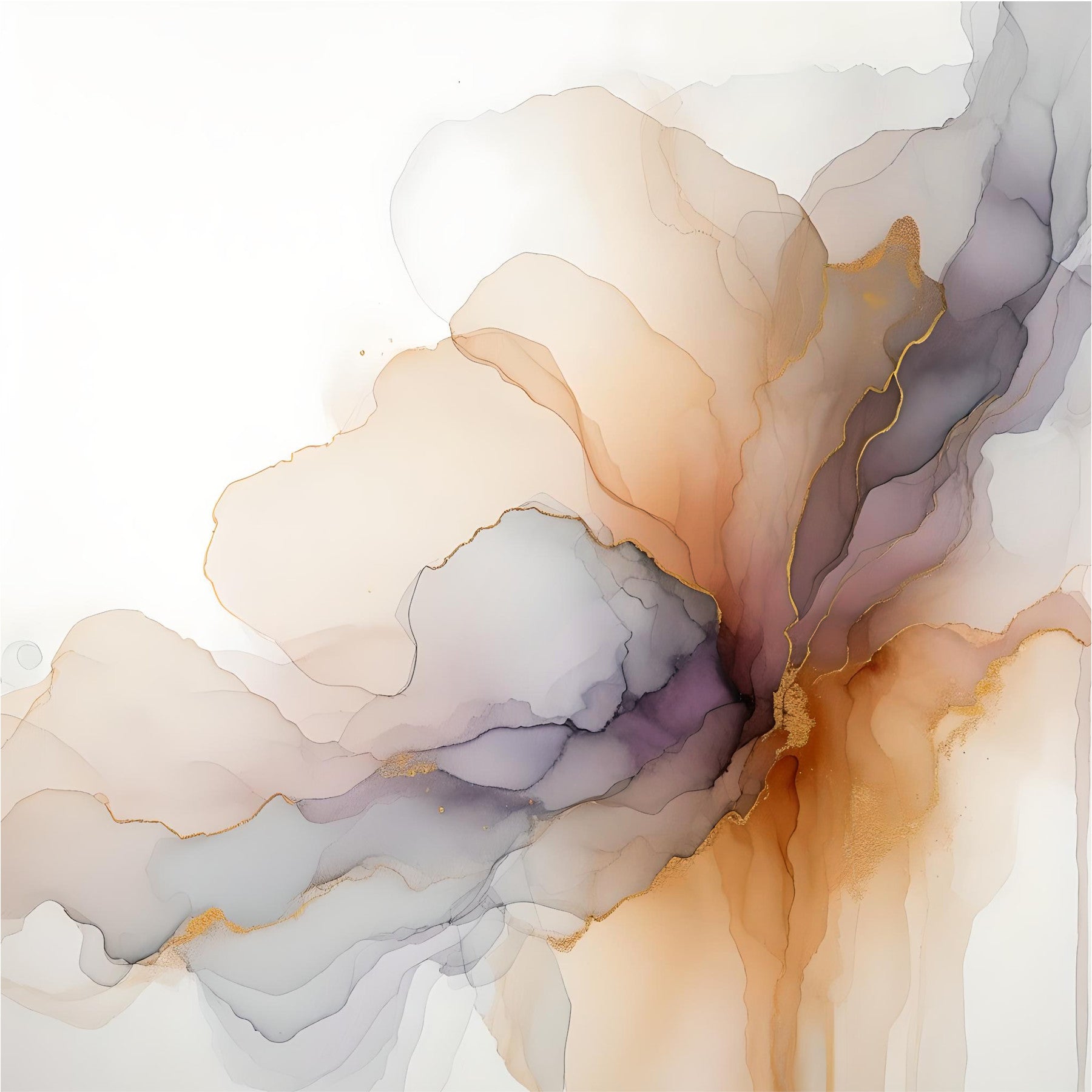 Ethereal Smoke Hues Wall Mural