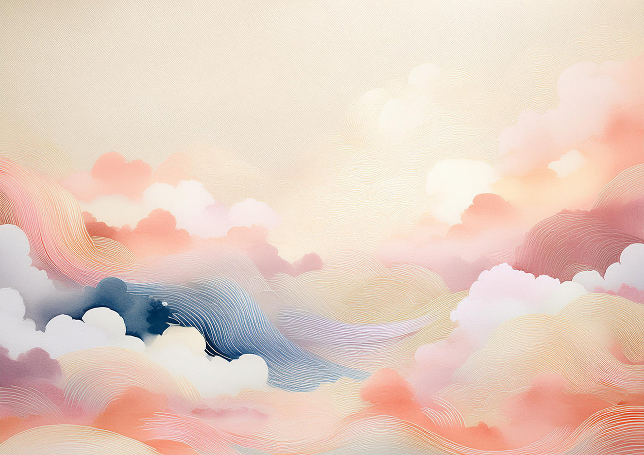 Blissful Skytones Wall Mural