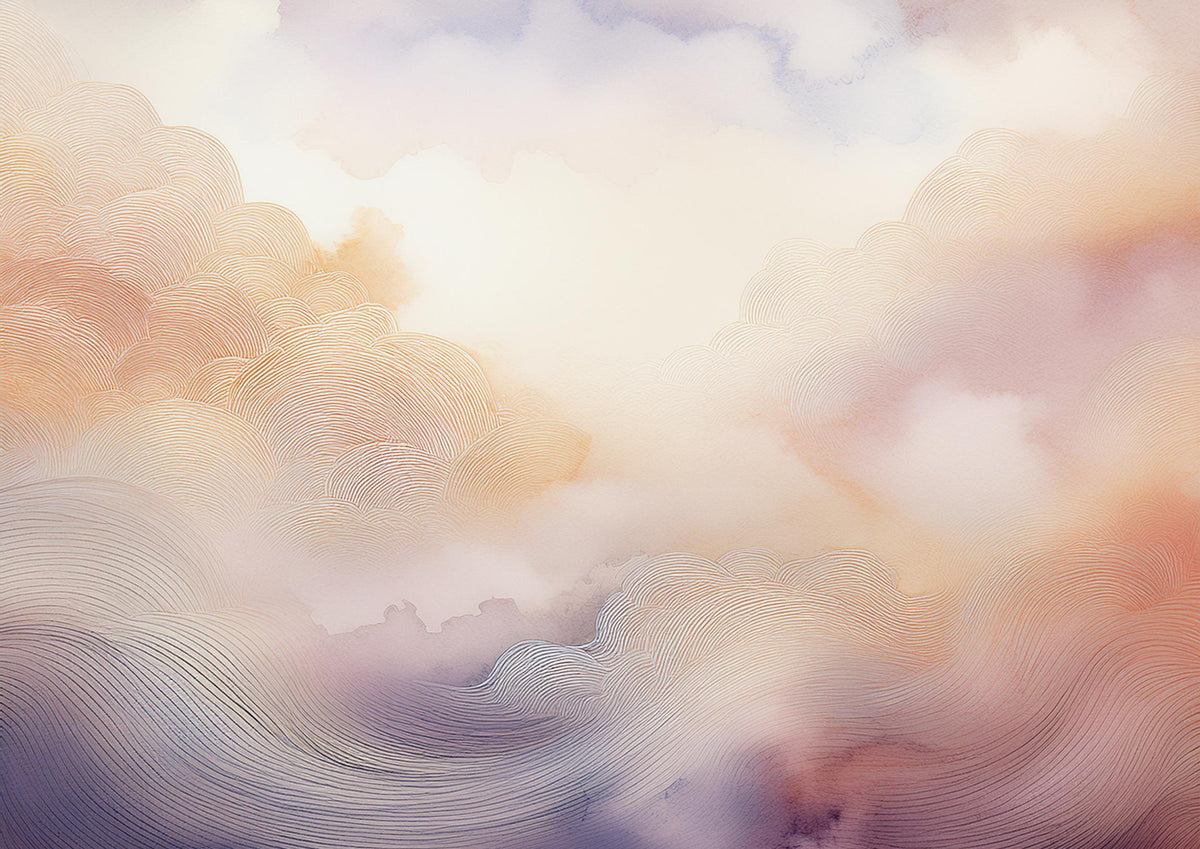 Pastel Cloud Dreamscape Wall Mural in your room