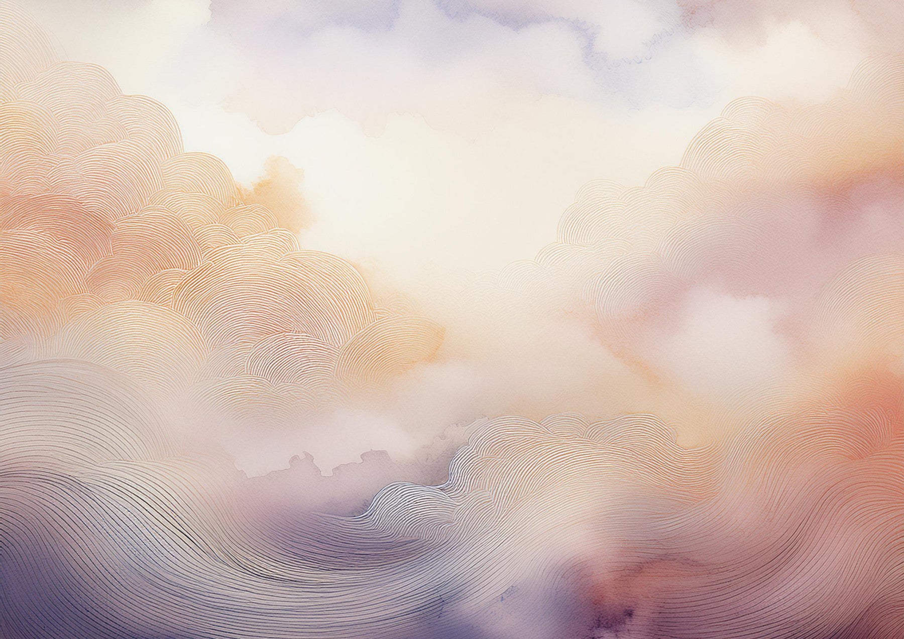 Pastel Cloud Dreamscape Wall Mural