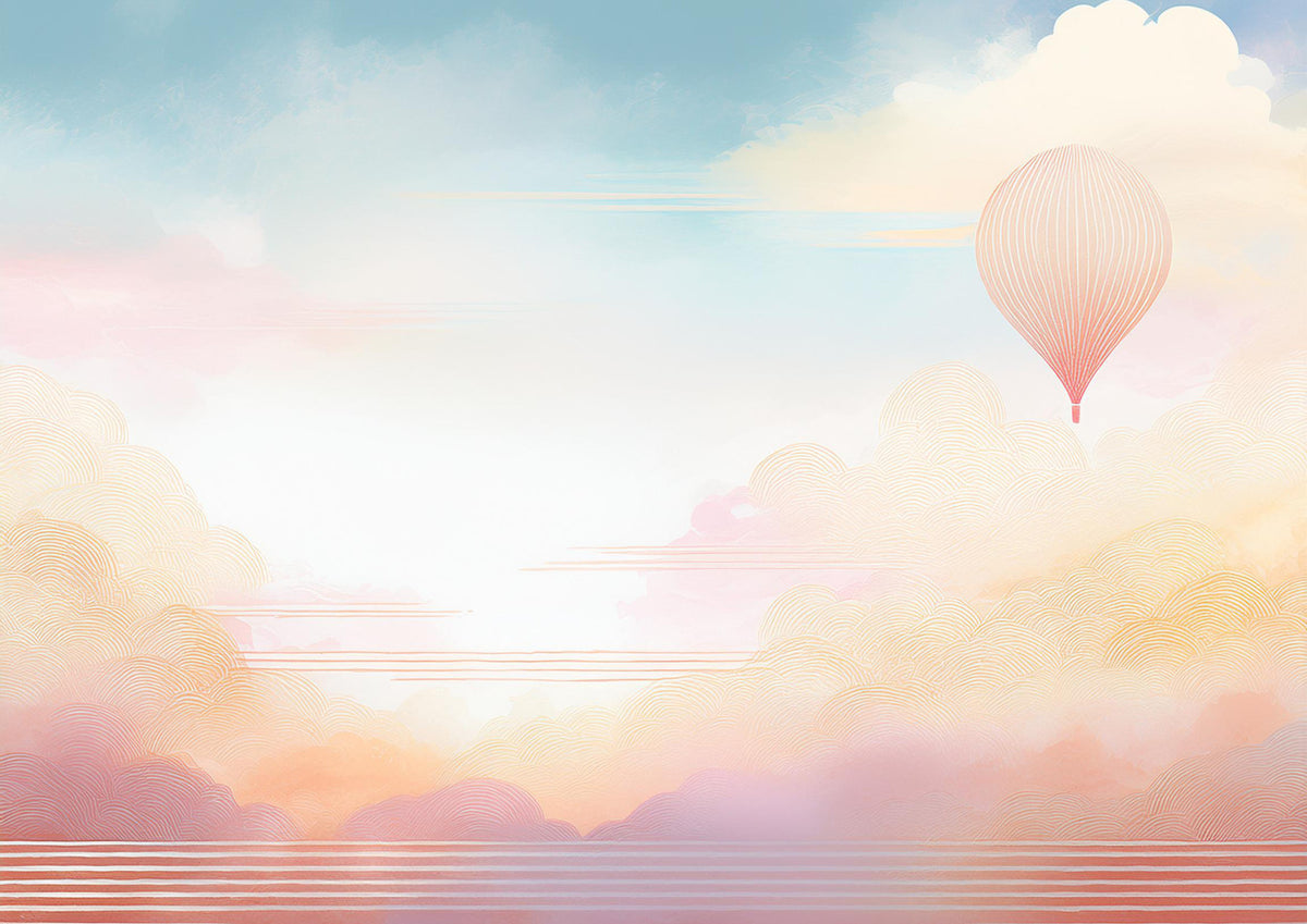 Dreamy Sky Adventure Wall Mural in your room